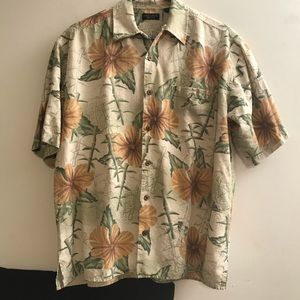 Cellini Hawaiian Style Shirt 100% Silk Man - Med